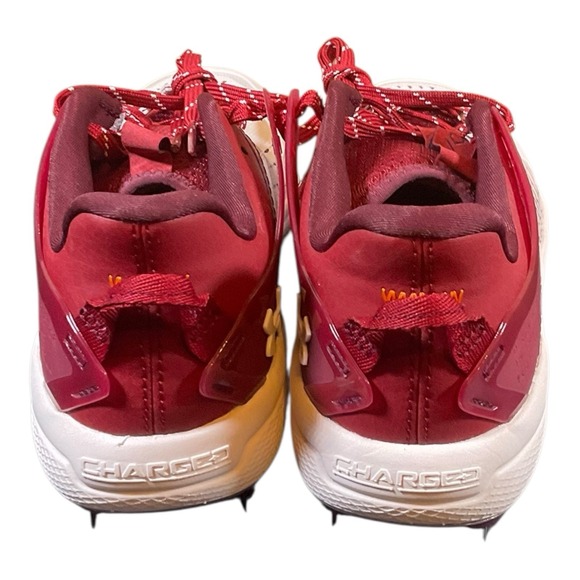 Under Armour Mens Yard Low MT Metal Baseball‎ Cleats 3025592-601 Red Size 7.5 - Picture 4 of 10